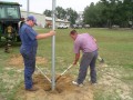 10-21-2004 Chad & Franklin helped me put up the old backstop * 2592 x 1944 * (834KB)